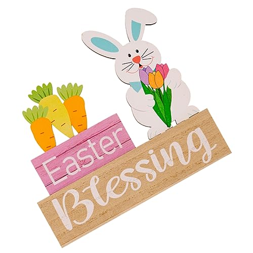 GOOHOCHY Ostern Handwerk Holz Bunny Zeichen Für Tabletop Ostern Dekorationen Für Home Party GOOHOCHY Ostern Handwerk Holz Bunny Zeichen Für Tabletop Ostern Dekorationen Für Home Party von GOOHOCHY