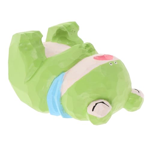 GOOHOCHY Stabile Holzkonstruktion Desktop-Handwerk Froschfigur Froschhand Holztiere für Wohnzimmer- Statue Holzschnitzerei-Figur GOOHOCHY Stabile Holzkonstruktion Desktop-Handwerk Froschfigur Froschhand Holztiere für Wohnzimmer- Statue Holzschnitzerei-Figur von GOOHOCHY