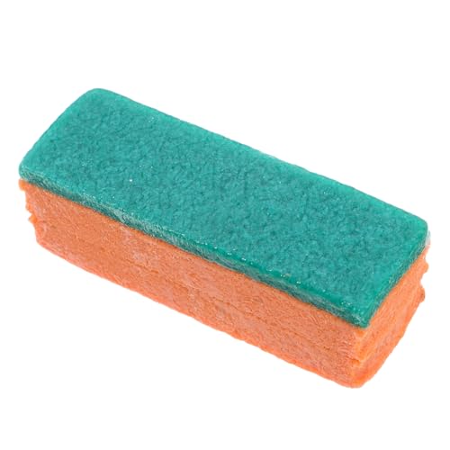 GOOHOCHY Skateboard Reinigungsblock Antitrage Gummiert Tragbarer Radiergummi für Skateboard Multifunktionaler Cleaner für Tennisschläger und Schuhsohlen Grün Orange von GOOHOCHY