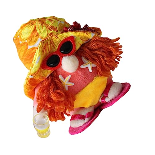 GOOHOCHY 1 Stück Stoff Gnompuppe Mit Sonnenbrille Dekoration Für Zuhause Und Schaufenster von GOOHOCHY