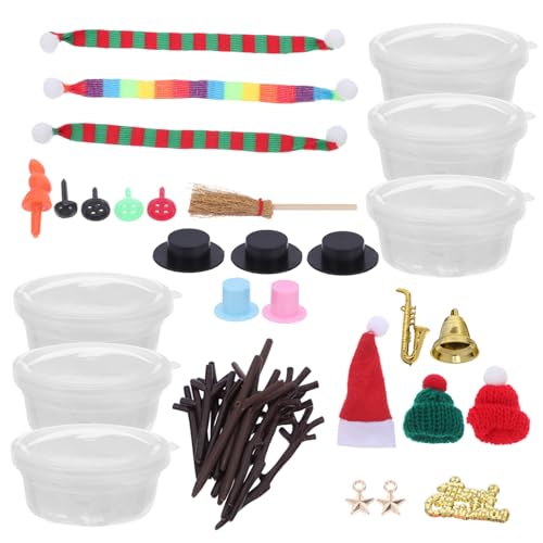 GOOHOCHY Teiliges DIY Schneemann Bastelset für Bunter Modelliermasse Einfache Anleitung Geeignet für Weihnachts und Winterfest Dekoration für Schule und Partyspaß GOOHOCHY Teiliges DIY Schneemann Bastelset für Bunter Modelliermasse Einfache Anleitung Geeignet für Weihnachts und Winterfest Dekoration für Schule und Partyspaß von GOOHOCHY