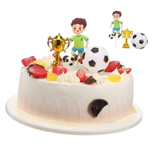 GOOHOCHY Teiliges Dekorationsset Wiederverwendbare Fußball und Pokal Cake Topper Einfache Installation Robustes Material für Kindergeburtstag GOOHOCHY Teiliges Dekorationsset Wiederverwendbare Fußball und Pokal Cake Topper Einfache Installation Robustes Material für Kindergeburtstag von GOOHOCHY