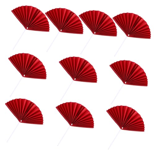 GOOHOCHY Teiliges Tortendeko Fächer Form Cake Toppers Rot für Geburtstagsfeiern Leichte und Tragbare Dekoration für Unvergessliche GOOHOCHY Teiliges Tortendeko Fächer Form Cake Toppers Rot für Geburtstagsfeiern Leichte und Tragbare Dekoration für Unvergessliche von GOOHOCHY