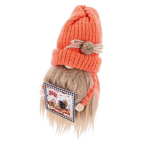 GOOHOCHY Thanksgiving GNOME Dekoration Handgefertigter Herbstwichtel Für Festlichkeiten Niedliches Design Für Tisch Und Wohnaccessoires Für Erntedank Und Herbstfeiern von GOOHOCHY