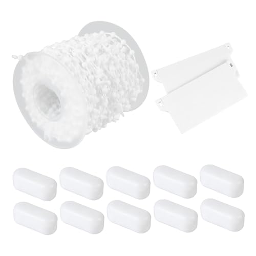 GOOHOCHY Vertikallamellen Kettenzubehör Set Bodenperlen Halterungen Und Clips Für Fensterdekoration Ideal Für Vertikallamellen Und Jalousien GOOHOCHY Vertikallamellen Kettenzubehör Set Bodenperlen Halterungen Und Clips Für Fensterdekoration Ideal Für Vertikallamellen Und Jalousien von GOOHOCHY