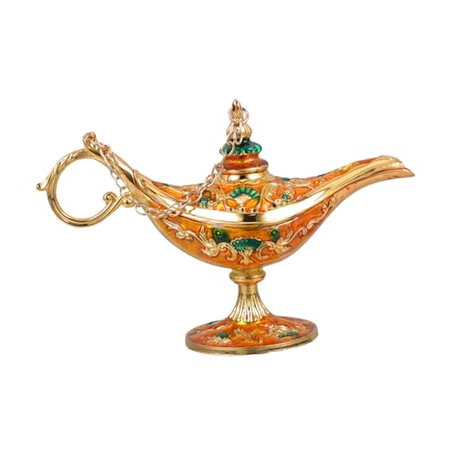 GOOHOCHY Vintage Lampe Dekorative Zinklegierung Wundervolle Tischdekoration für Party und Zuhause Kreatives Arabisches Ornament mit Charm von GOOHOCHY
