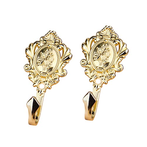 GOOHOCHY Vintage Vorhanghaken Aus Mit Rosenmuster Gardinenhalter Gold Für Eleganten Fensterlook Ideal Für Wohnräume Und Büros GOOHOCHY Vintage Vorhanghaken Aus Mit Rosenmuster Gardinenhalter Gold Für Eleganten Fensterlook Ideal Für Wohnräume Und Büros von GOOHOCHY