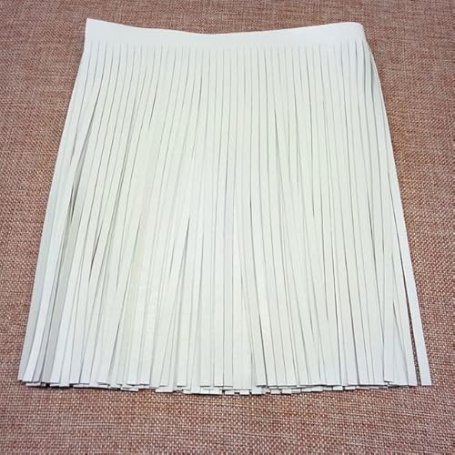 2 Meter 10-30 cm Leder Wildleder Quaste Spitze Fransen Band für Handtasche Gepäck Kleidung Kleider Basteln Näh-Zubehör TF207-Weiß-3 mm 2 Meter 10-30 cm Leder Wildleder Quaste Spitze Fransen Band für Handtasche Gepäck Kleidung Kleider Basteln Näh-Zubehör TF207-Weiß-3 mm von GOOMBIRA
