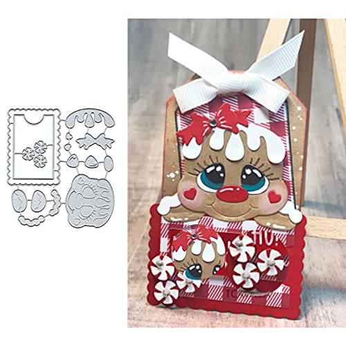 Schneeflocke Lebkuchenmann Metall Stanzformen Cuts, Lebkuchenmann Prägeschablonen DIY Handwerk Karten Stanzformen Cuts für DIY Prägung Kartenherstellung Foto Deko Papier Stanzformen Scrapbooking von GOOOOALF