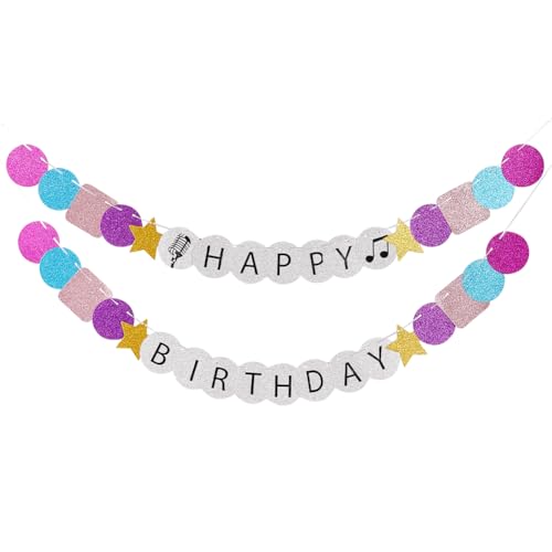 GORGECFAFT DIY Freundschaftsarmband Geburtstagsbanner 5.9FT Stern Runde Quadratische Form Glitzer Happy Birthday Banner Geburtstag Ära Tour Dekorationen Girlande Für Geburtstagsparty Dekorationen GORGECFAFT DIY Freundschaftsarmband Geburtstagsbanner 5.9FT Stern Runde Quadratische Form Glitzer Happy Birthday Banner Geburtstag Ära Tour Dekorationen Girlande Für Geburtstagsparty Dekorationen von GORGECRAFT