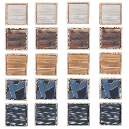 GORGECRAFT 1 Box 20 Stück 5 Farben Metall Ösenknöpfe 1.8 x 1.8cm Quadratisch Harz Mosaik Marmorierung Nähknopf Mit 1 Löchern Dekorativ Für Mantel Schal Hemd Kleidung Taschen Geldbörse Basteln Scrapboo GORGECRAFT 1 Box 20 Stück 5 Farben Metall Ösenknöpfe 1.8 x 1.8cm Quadratisch Harz Mosaik Marmorierung Nähknopf Mit 1 Löchern Dekorativ Für Mantel Schal Hemd Kleidung Taschen Geldbörse Basteln Scrapboo von GORGECRAFT