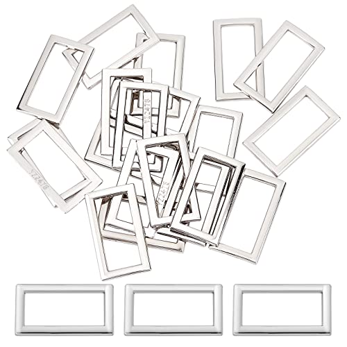 GORGECRAFT 1 Schachtel 20 Flache Rechteckige Metallringe 25 mm Innenlänge Strapazierfähige Silberlegierung Schnallenschlaufe Für Gepäcktasche Rucksäcke Geldbörsen Gürtel Kleiderriemen Nähhandwerk GORGECRAFT 1 Schachtel 20 Flache Rechteckige Metallringe 25 mm Innenlänge Strapazierfähige Silberlegierung Schnallenschlaufe Für Gepäcktasche Rucksäcke Geldbörsen Gürtel Kleiderriemen Nähhandwerk von GORGECRAFT