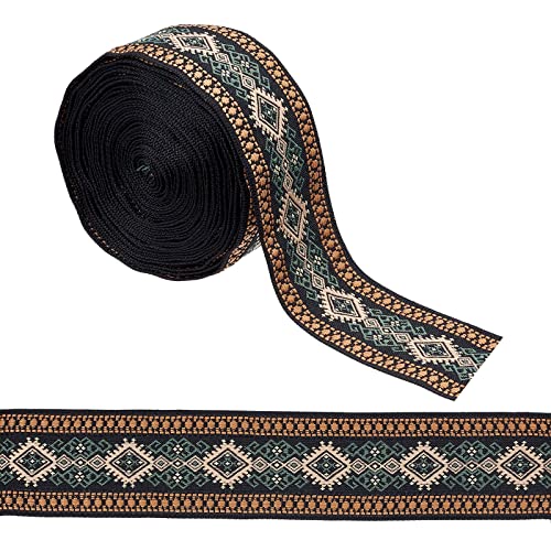 GORGECRAFT 1.5 Zoll Vintage Jacquardband Ethno-Stil Stickerei Polyesterbänder Siena Rautenmuster Stoffbesatz Für DIY Nähen Basteln Kleidung Verzierungen Home Party Dekoration 5 Yards GORGECRAFT 1.5 Zoll Vintage Jacquardband Ethno-Stil Stickerei Polyesterbänder Siena Rautenmuster Stoffbesatz Für DIY Nähen Basteln Kleidung Verzierungen Home Party Dekoration 5 Yards von GORGECRAFT
