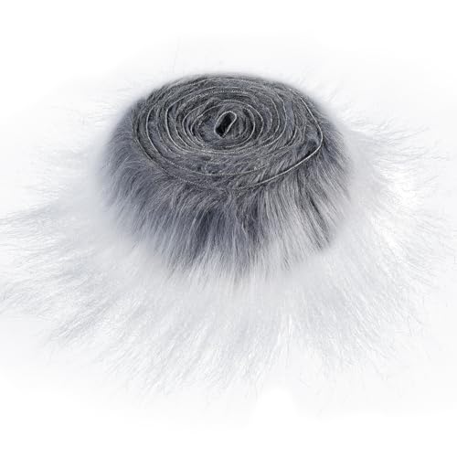 GORGECRAFT 1.5 m X 5cm Flauschiger Zotteliger Plüsch Kunstfell Bandbesatz Stoffrolle Grau Kunstfellstoff Vorgeschnittene Rollen Künstliche Plüsch Zwergenbärte Für Weihnachtskissen Sitzkissen Stuhlbezu GORGECRAFT 1.5 m X 5cm Flauschiger Zotteliger Plüsch Kunstfell Bandbesatz Stoffrolle Grau Kunstfellstoff Vorgeschnittene Rollen Künstliche Plüsch Zwergenbärte Für Weihnachtskissen Sitzkissen Stuhlbezu von GORGECRAFT