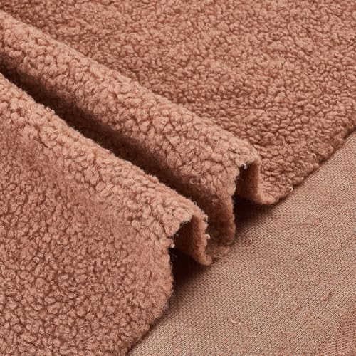 GORGECRAFT 1.8x1 Yard Kamel Anti Pilling Massiver Sherpa Plüsch Fleece Stoff DIY Nähen Basteln Materialien Kunstlammfell Gefüttert Futterstoff Stoff Lammwolle Stoffe Für Hintergrund Basteln Materialie von GORGECRAFT