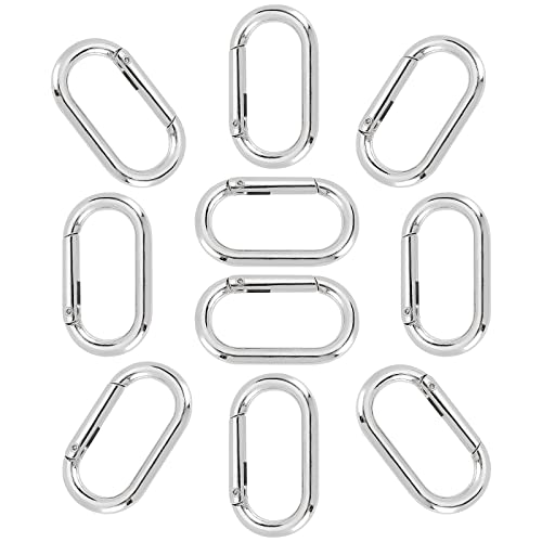 GORGECRAFT 10 Karabiner, Metallfeder, Schlüsselring, Oval, Federtorring, Karabinerhaken, Clip Für Taschen, Geldbörsen, Schlüsselring, Schnalle, Metall, Sichere Halterung GORGECRAFT 10 Karabiner, Metallfeder, Schlüsselring, Oval, Federtorring, Karabinerhaken, Clip Für Taschen, Geldbörsen, Schlüsselring, Schnalle, Metall, Sichere Halterung von GORGECRAFT