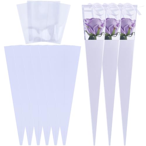 GORGECRAFT 10 Set Geschenktüten Mit Blumenhülle Einzelne Rose Blumenstrauß Kegeltüte Geschenkpapier DIY Blumenhalter Verpackungstüten Für Valentinstag Hochzeit Geburtstag Geschenke Jubiläumsparty Weiß GORGECRAFT 10 Set Geschenktüten Mit Blumenhülle Einzelne Rose Blumenstrauß Kegeltüte Geschenkpapier DIY Blumenhalter Verpackungstüten Für Valentinstag Hochzeit Geburtstag Geschenke Jubiläumsparty Weiß von GORGECRAFT
