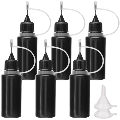 GORGECRAFT 10 Set Schwarze Klebstoffflasche Mit Nadelspitze 100ml Kunststoff Applikatorflaschen Mit Feiner Präzisionsspitze Quetschpipette Mit 4 Mini Trichtern Für Klebstoff Tinte Flüssiges Öl Malen GORGECRAFT 10 Set Schwarze Klebstoffflasche Mit Nadelspitze 100ml Kunststoff Applikatorflaschen Mit Feiner Präzisionsspitze Quetschpipette Mit 4 Mini Trichtern Für Klebstoff Tinte Flüssiges Öl Malen von GORGECRAFT