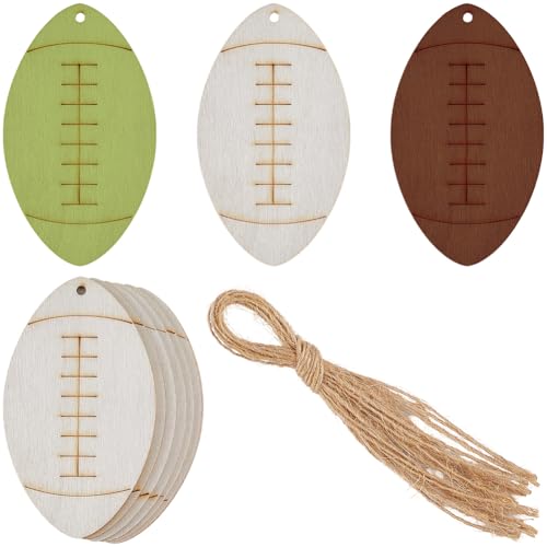 GORGECRAFT 10 Stück Rugby Schild Aus Unbehandeltem Holz Zum Aufhängen Holzanhänger Rugby Holzscheiben Ornamente Sportball DIY Bastelausschnitte Mit Juteschnüren Für Kartenherstellung Feiertage Hochzei GORGECRAFT 10 Stück Rugby Schild Aus Unbehandeltem Holz Zum Aufhängen Holzanhänger Rugby Holzscheiben Ornamente Sportball DIY Bastelausschnitte Mit Juteschnüren Für Kartenherstellung Feiertage Hochzei von GORGECRAFT