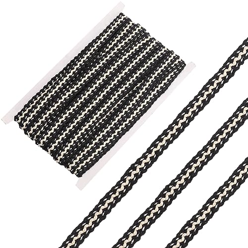 GORGECRAFT 10 Yard 12mm Geflochtenes Baumwollband Gimp-Zopfbesatz Metallic-Silber Gewebter Stoff Dekoratives Gurtband Verpackung Geschenkband Handgefertigtes Zubehör Für Vorhänge Sofa Nähen Basteln GORGECRAFT 10 Yard 12mm Geflochtenes Baumwollband Gimp-Zopfbesatz Metallic-Silber Gewebter Stoff Dekoratives Gurtband Verpackung Geschenkband Handgefertigtes Zubehör Für Vorhänge Sofa Nähen Basteln von GORGECRAFT