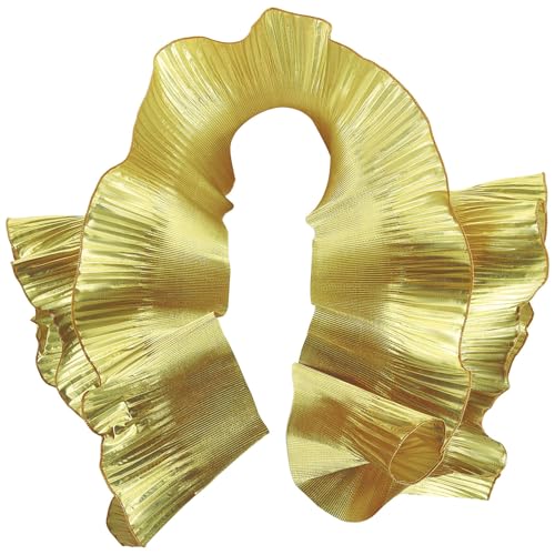 GORGECRAFT 10 Yard Organza Rüschen Plissee Spitzenstoff Trim Retro Rüschen Plissee Chiffon Borten Polyester Bordüre Spitzenstoff Für DIY Hochzeitskleid Handwerk Home Decor von GORGECRAFT