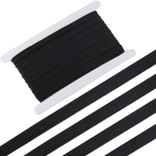 GORGECRAFT 10 Yards * 11mm Paspel-Schrägband Schwarzes Paspelband Polyesterbänder Zum Nähen Basteln Bindeband Säumen Nähen Paspeln Quilten Bekleidungszubehör Wickelkordelbesatz GORGECRAFT 10 Yards * 11mm Paspel-Schrägband Schwarzes Paspelband Polyesterbänder Zum Nähen Basteln Bindeband Säumen Nähen Paspeln Quilten Bekleidungszubehör Wickelkordelbesatz von GORGECRAFT