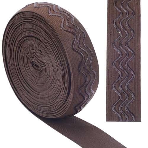 GORGECRAFT 10 Yards 28mm Breites Rutschfestes Elastisches Band Wellen-Silikon-Elastisches Greifband Stretch-Gummi Elastische Riemen Gürtelbund Für DIY-Kleidung Nähen Basteln Sport-Shorts Schwarz GORGECRAFT 10 Yards 28mm Breites Rutschfestes Elastisches Band Wellen-Silikon-Elastisches Greifband Stretch-Gummi Elastische Riemen Gürtelbund Für DIY-Kleidung Nähen Basteln Sport-Shorts Schwarz von GORGECRAFT