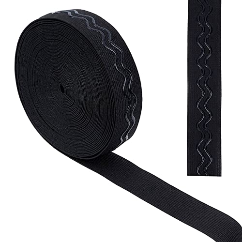 GORGECRAFT 10 Yards 30 mm Breites Rutschfestes Elastisches Band Wellensilikon Elastisches Greifband Stretchgummis Elastischer Gürtel Für Heimwerker Nähen Basteln Sporthosen Zubehör Schwarz GORGECRAFT 10 Yards 30 mm Breites Rutschfestes Elastisches Band Wellensilikon Elastisches Greifband Stretchgummis Elastischer Gürtel Für Heimwerker Nähen Basteln Sporthosen Zubehör Schwarz von GORGECRAFT