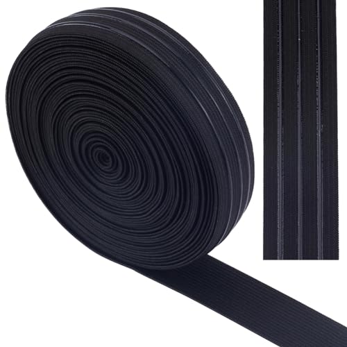 GORGECRAFT 10 Yards 30mm Breites Rutschfestes Elastisches Band Gerade Linie Elastisches Greifband Aus Silikon Stretch-Gummi Elastische Riemen Gürtelbund Für Heimwerker Kleidungsstücke Nähen Schwarz GORGECRAFT 10 Yards 30mm Breites Rutschfestes Elastisches Band Gerade Linie Elastisches Greifband Aus Silikon Stretch-Gummi Elastische Riemen Gürtelbund Für Heimwerker Kleidungsstücke Nähen Schwarz von GORGECRAFT