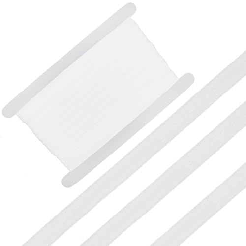 GORGECRAFT 10 Yards Elastisches Silikonband 15mm Breit Rutschfestes Silikon-Griff-Stretchband Mit 5mm Gummi-Nähband Gurtband Für Heimwerker Unterwäsche BHS Stirnbänder Kleidungsstücke Zubehör Weiß von GORGECRAFT