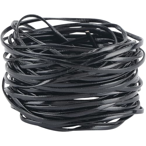 GORGECRAFT 10 m Flacher Weicher Lederriemen Zum Umklappen 3mm Schwarz Doppelseitiger Streifen Kordel Flechtschnur PU Lederbesatzband Für Heimwerker Nähen Basteln Gürtel Armbänder Schmuckherstellung GORGECRAFT 10 m Flacher Weicher Lederriemen Zum Umklappen 3mm Schwarz Doppelseitiger Streifen Kordel Flechtschnur PU Lederbesatzband Für Heimwerker Nähen Basteln Gürtel Armbänder Schmuckherstellung von GORGECRAFT