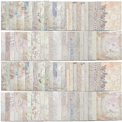 GORGECRAFT 100 Blatt 50 Stile Spitze Dekoratives Bastelpapier 14x10cm Vintage Blumen Muster Papier Scrapbook Papierblock Für DIY Origami Kartenherstellung Scrapbooking Fotorahmen Album Dekor GORGECRAFT 100 Blatt 50 Stile Spitze Dekoratives Bastelpapier 14x10cm Vintage Blumen Muster Papier Scrapbook Papierblock Für DIY Origami Kartenherstellung Scrapbooking Fotorahmen Album Dekor von GORGECRAFT