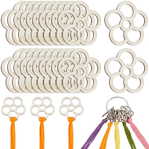GORGECRAFT 100 Stück Blumen Stickgarn Organizer Aus Holz 39x38mm Kreuzstichbrett Kartenspulenhalter Mit Zahnseidenring Für Kreuz Baumwollgarn Basteln Nähen Aufbewahrung GORGECRAFT 100 Stück Blumen Stickgarn Organizer Aus Holz 39x38mm Kreuzstichbrett Kartenspulenhalter Mit Zahnseidenring Für Kreuz Baumwollgarn Basteln Nähen Aufbewahrung von GORGECRAFT