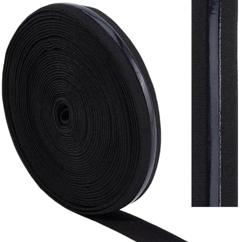 GORGECRAFT 10Yds*22mm Rutschfestes Elastisches Silikon-Greifband Stretch-Griffband Zierband Nähgummis Gurtband Gürtel Bund Spule Zum Nähen von Kleidung Kleidungsstücken Basteln Sport-Shorts Schwarz GORGECRAFT 10Yds*22mm Rutschfestes Elastisches Silikon-Greifband Stretch-Griffband Zierband Nähgummis Gurtband Gürtel Bund Spule Zum Nähen von Kleidung Kleidungsstücken Basteln Sport-Shorts Schwarz von GORGECRAFT