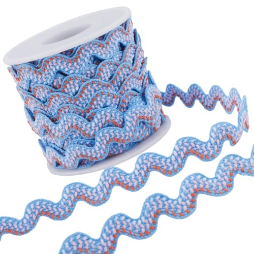GORGECRAFT 10Yds RIC Rac Trim Ribbon Hellhimmelblau Welle Nähen Biegefransenbesatz 15mm Breit Zöpfe Kordeln Verzierungen Für Blumenherstellung Hochzeit Party Spitzenband Basteln Kissen GORGECRAFT 10Yds RIC Rac Trim Ribbon Hellhimmelblau Welle Nähen Biegefransenbesatz 15mm Breit Zöpfe Kordeln Verzierungen Für Blumenherstellung Hochzeit Party Spitzenband Basteln Kissen von GORGECRAFT