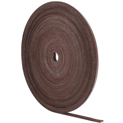 GORGECRAFT 10m Echtlederstreifen 6mm Flaches Lederband 2mm Dick Rindslederband Schnur Flechtfaden Seil Für Armbänder Halskette Schmuckherstellung Stiefel Spitzengürtel DIY-Handwerk Kokosnuss Braun GORGECRAFT 10m Echtlederstreifen 6mm Flaches Lederband 2mm Dick Rindslederband Schnur Flechtfaden Seil Für Armbänder Halskette Schmuckherstellung Stiefel Spitzengürtel DIY-Handwerk Kokosnuss Braun von GORGECRAFT
