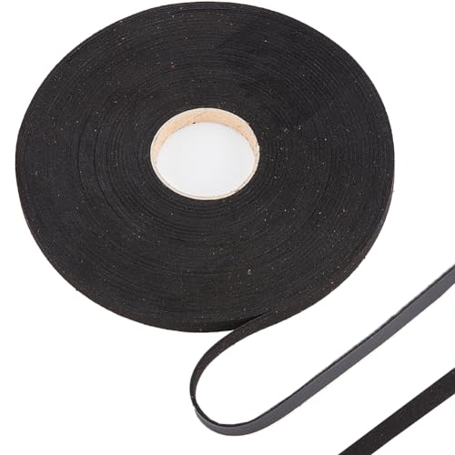 GORGECRAFT 10m Schwarzes Lederband 8mm Breit Litschi-Genarbtes Kunstleder-Besatzband Schwarze PU-Lederstreifen Flache Lederschnur Für Heimwerker Gürtel Armbänder Schmuckherstellung Kissendekoration GORGECRAFT 10m Schwarzes Lederband 8mm Breit Litschi-Genarbtes Kunstleder-Besatzband Schwarze PU-Lederstreifen Flache Lederschnur Für Heimwerker Gürtel Armbänder Schmuckherstellung Kissendekoration von GORGECRAFT
