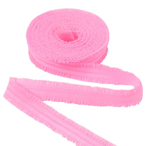 GORGECRAFT 10m X 22mm Doppeltes Rüschen-Stretchband Plissierte Spitzenborte Geraffte Organza-Spitzenkantenborte Vintage-Einfassungsbesatz Stoff Für Selbstgemachte Kleidung Nähverzierung Perle Rosa GORGECRAFT 10m X 22mm Doppeltes Rüschen-Stretchband Plissierte Spitzenborte Geraffte Organza-Spitzenkantenborte Vintage-Einfassungsbesatz Stoff Für Selbstgemachte Kleidung Nähverzierung Perle Rosa von GORGECRAFT