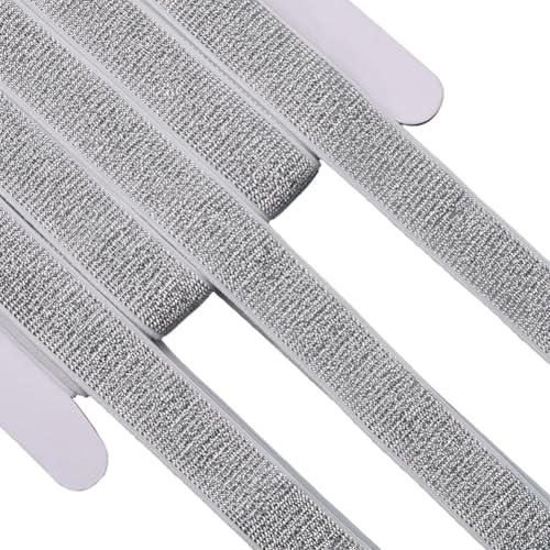 GORGECRAFT 11 m X 20mm Silbernes Glitzer Gummiband Metallisches Stretchband Weißes Flaches Elastisches Gurtband Gewebter Polyestergürtel Für Heimwerker Nähen Basteln Stirnbänder Hosen Hosenbund Kleidu GORGECRAFT 11 m X 20mm Silbernes Glitzer Gummiband Metallisches Stretchband Weißes Flaches Elastisches Gurtband Gewebter Polyestergürtel Für Heimwerker Nähen Basteln Stirnbänder Hosen Hosenbund Kleidu von GORGECRAFT