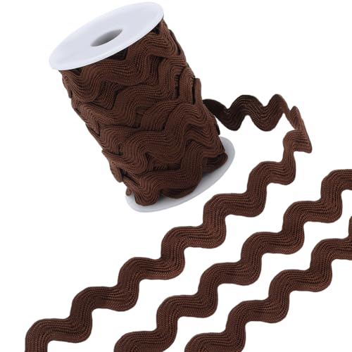 GORGECRAFT 11.4 m Polyester Zickzack Besatz Zum Nähen 13mm Ric Rac Zickzack Wellenband Rickrack Kokosnussbraun S Förmiges Spitzenband Gewebter Geflochtener Stoff Mit Spule Für Heimwerker Basteln Hochz GORGECRAFT 11.4 m Polyester Zickzack Besatz Zum Nähen 13mm Ric Rac Zickzack Wellenband Rickrack Kokosnussbraun S Förmiges Spitzenband Gewebter Geflochtener Stoff Mit Spule Für Heimwerker Basteln Hochz von GORGECRAFT