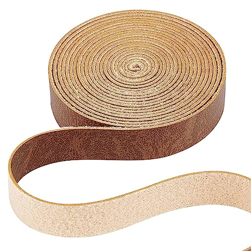 GORGECRAFT 12.5mm Breite Kamel-Riemen Aus Büffelleder Mit Künstlicher Narbung 79" Lange Flache Lederbandstreifen 1.2mm Dicker Pu-Leder-Abisolierer Synthetisches Lederband Gürteln Zum Schnüren GORGECRAFT 12.5mm Breite Kamel-Riemen Aus Büffelleder Mit Künstlicher Narbung 79" Lange Flache Lederbandstreifen 1.2mm Dicker Pu-Leder-Abisolierer Synthetisches Lederband Gürteln Zum Schnüren von GORGECRAFT