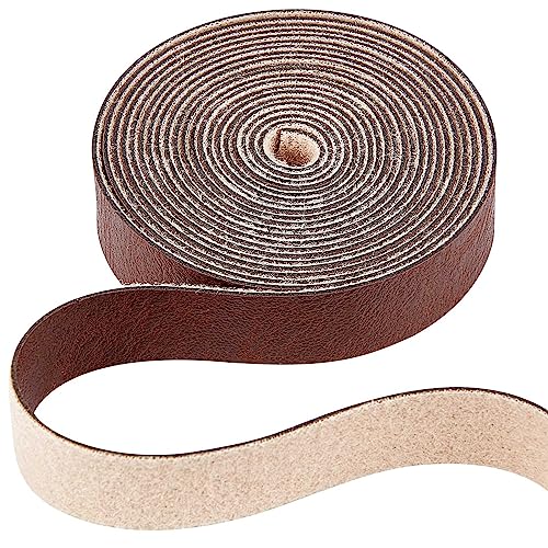 GORGECRAFT 12.5mm Breite Streifen Aus Büffelleder Mit Narbung 79" Lange Braune Flache Lederriemen 1.2mm Dicke Einseitige Lederrolle Matte Kunstlederschnur Basteln Gürtel Wickeln Aufhängen Schnüren GORGECRAFT 12.5mm Breite Streifen Aus Büffelleder Mit Narbung 79" Lange Braune Flache Lederriemen 1.2mm Dicke Einseitige Lederrolle Matte Kunstlederschnur Basteln Gürtel Wickeln Aufhängen Schnüren von GORGECRAFT