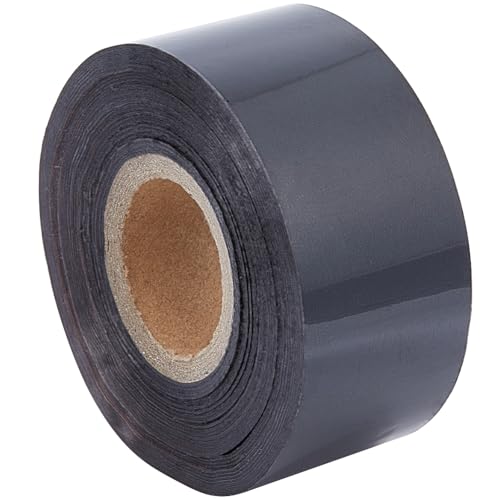 GORGECRAFT 120 Meter Heißfolienprägepapier Wärmeübertragungsfolie Blattfolie Elegance-Drucker Bastelpapier DIY-Dekorzubehör Für Lederbronzierungsmaschine PU-Wärmeübertragung Schwarz von GORGECRAFT