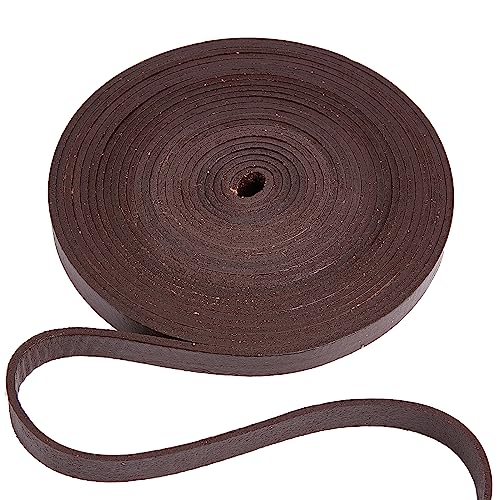 GORGECRAFT 12mm Flaches Echtlederband 5m Rindslederstreifen 2mm Dick Kokosnussbraunes Lederband Schnurseil Für Armbänder Halsketten Gürtel Stiefel Spitze Schmuckherstellung Flechten DIY-Handwerk GORGECRAFT 12mm Flaches Echtlederband 5m Rindslederstreifen 2mm Dick Kokosnussbraunes Lederband Schnurseil Für Armbänder Halsketten Gürtel Stiefel Spitze Schmuckherstellung Flechten DIY-Handwerk von GORGECRAFT
