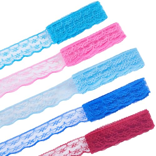 GORGECRAFT 15 Yard 5 Farben Spitzenband Vintage Baumwolle Häkeln Nähen Stickerei Spitze Wellenkante Rollen Für Braut Hochzeit Dekoration Weihnachtspaket DIY Nähen Handwerk Scrapbooking Dollies GORGECRAFT 15 Yard 5 Farben Spitzenband Vintage Baumwolle Häkeln Nähen Stickerei Spitze Wellenkante Rollen Für Braut Hochzeit Dekoration Weihnachtspaket DIY Nähen Handwerk Scrapbooking Dollies von GORGECRAFT