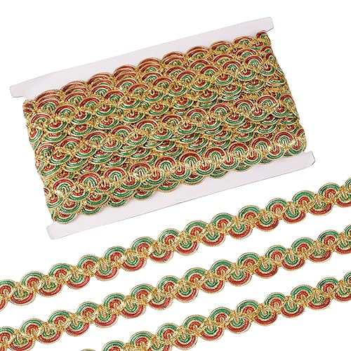 GORGECRAFT 15 Yards Gold-Spitzenbesatz Gimp-Zopf Scroll-Zopfbesatz Weihnachtliches Tausendfüßler-Band Metallische Kantenbesätze Für Hochzeit Brautkostüm Oder Schmuck Basteln Nähen GORGECRAFT 15 Yards Gold-Spitzenbesatz Gimp-Zopf Scroll-Zopfbesatz Weihnachtliches Tausendfüßler-Band Metallische Kantenbesätze Für Hochzeit Brautkostüm Oder Schmuck Basteln Nähen von GORGECRAFT