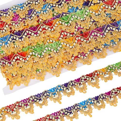 GORGECRAFT 15 Yards Metallischer Spitzenbesatz Pailletten Mit Perlen Bestickte Kanten Bandapplikation Gimp Geflochtene Gewebte Quastenkantenbesätze Nähen Weihnachten Heimvorhang Hochzeitsdekoration GORGECRAFT 15 Yards Metallischer Spitzenbesatz Pailletten Mit Perlen Bestickte Kanten Bandapplikation Gimp Geflochtene Gewebte Quastenkantenbesätze Nähen Weihnachten Heimvorhang Hochzeitsdekoration von GORGECRAFT