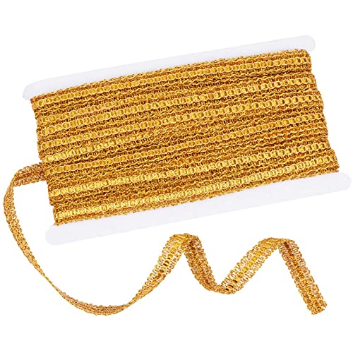 GORGECRAFT 15Yds Gold-Gimpenborte Gewebter Spitzenbesatz Metallkantenbesatz Gimpengeflecht Polyesterstoff Nähen Glitzernde Besätze Dekorativ Für Heimwerker Vorhänge Schonbezüge Geldbörsengriffe GORGECRAFT 15Yds Gold-Gimpenborte Gewebter Spitzenbesatz Metallkantenbesatz Gimpengeflecht Polyesterstoff Nähen Glitzernde Besätze Dekorativ Für Heimwerker Vorhänge Schonbezüge Geldbörsengriffe von GORGECRAFT