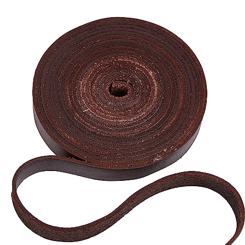 GORGECRAFT 15mm Flaches Echtlederband 2mm Dicker Rindslederbandstreifen Kokosbraunes Lederfadenband Für Armbänder Halsketten Gürtel Schmuckherstellung Haustierhalsbänder DIY-Handwerk 3 m Lang GORGECRAFT 15mm Flaches Echtlederband 2mm Dicker Rindslederbandstreifen Kokosbraunes Lederfadenband Für Armbänder Halsketten Gürtel Schmuckherstellung Haustierhalsbänder DIY-Handwerk 3 m Lang von GORGECRAFT