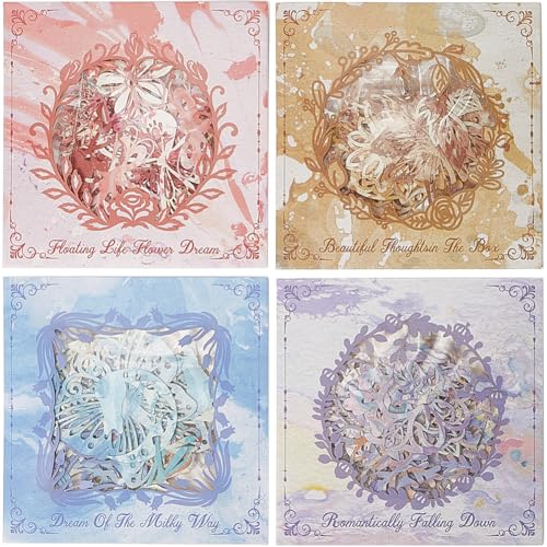 GORGECRAFT 160 Stück 4 Stile Hohlschnitt Scrapbook Papier Vintage Künstlerische Schmetterlinge Mond Blumen Blätter Dekoratives Spezialpapier Kit Für Journaling Album Kartenherstellung DIY Basteln Deko GORGECRAFT 160 Stück 4 Stile Hohlschnitt Scrapbook Papier Vintage Künstlerische Schmetterlinge Mond Blumen Blätter Dekoratives Spezialpapier Kit Für Journaling Album Kartenherstellung DIY Basteln Deko von GORGECRAFT